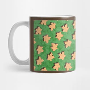 Wooden Meeples on Green| Board Game Night Mug